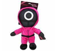Play by Play Squid Game - Peluche da 28 cm, con giacca rosa, dettagli ricamati, articolo con licenza originale, diversi simboli a scelta (cerchio)