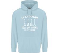 Play Chitarra Say Voci Nel Mio Testa Chitarrista Bambini Felpa con Cappuccio