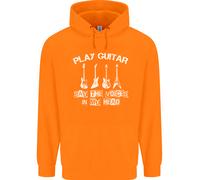 Play Chitarra Say Voci Nel Mio Testa Chitarrista Bambini Felpa con Cappuccio