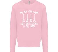 Play Chitarra Say Voci Nel Mio Testa Chitarrista Bambini Felpa Maglione