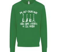 Play Chitarra Say Voci Nel Mio Testa Chitarrista Bambini Felpa Maglione