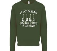 Play Chitarra Say Voci Nel Mio Testa Chitarrista Bambini Felpa Maglione