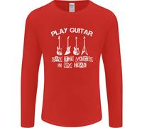 Play Chitarra Say Voci Nel Mio Testa Chitarrista Uomo Maniche