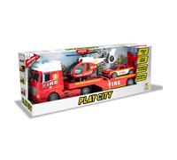 Merchandising Teorema: Play City - Pompieri Truck Con Aereo E Macchina Luci E Su