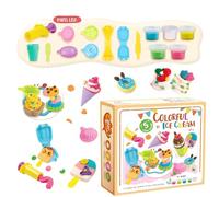 Play Color Dough, Food Cooking Clay, Art Modeling Tools Kit, Rubber Material Fun Crafting Activity, Creative Dough Set for Kids, Girls, Boys, Multicolor