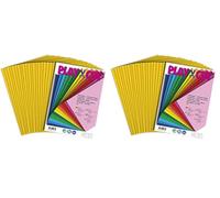PLAY-CUT, Carta A4, 130 g/m2, giallo sole, 20 fogli, tinta unita (Confezione da 2)