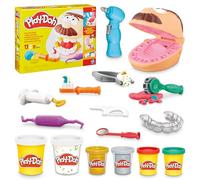 Play-Doh Cabinet Dentaire, Jouet Créatif pour Filles et Garçons, avec 8 Pots de Pâte à Modeler Atoxique, Kit de Dentiste pour Enfants Dès 3 Ans