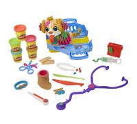 Play-Doh Set da Veterinario, playset con cane giocattolo per bambini dai 3 anni in su, include 10 strumenti e 5 colori di pasta da modellare atossica