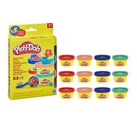 Play-doh, dolcetti e regalini - bambine dai 2 anni in su, ottima idea regalo, confezione da 12 vasetti di pasta modellabile