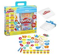 Play-Doh Hasbro F3605 - Valigetta per impastare da viaggio, con 8 prese