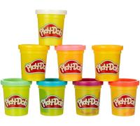 Play-Doh 8 Pack Rainbow Non-Toxic Modeling Compound with 8 Colours, Multicolor,
