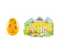 Play-Doh Hasbro - Uovo Gigante con 7 sorprese, da 3 Anni, Pasta modellabile Multicolore