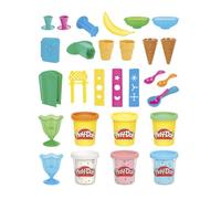 Play-Doh Kitchen Creations Ice Cream Party Play Food Set con 6 colori non tossici, 2 once (Amazon Exclusive), marrone