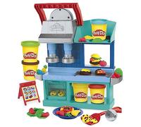 Play-Doh Kitchen Creations, playset Ristorante degli chef in carriera, set da cucina a 2 lati, giocattolo prescolare da cucina per bambini e bambine dai 3 anni in su