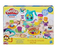 Play-Doh Kitchen Creations - Set da gioco Coffee 'n Tea Party con 8 colori, tappetino da gioco, oltre 15 strumenti