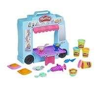 Play-Doh Kitchen Creations - Set da gioco per bambini con camioncino dei gelati, 20 accessori da cucina, 5 colori, giocattoli per la scuola mater