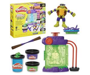 Play-Doh Les Tortues Ninja Station de Mutation, Coffret de pâte à Modeler, Dès 4 Ans