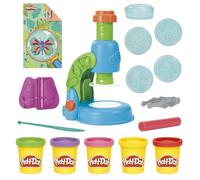 Play-Doh Mon Petit Microscope, pâte a Modeler, Activité Manuelle, 9 Accessoires et 5 Couleurs, dès 3 Ans