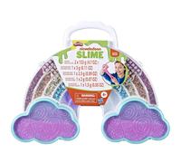 Play-Doh Nickelodeon Slime Brand Compound Rainbow Mixing Set Pre Made with Add-in Charms Kids Arts & Crafts Kit Preschool Sensory Toys A