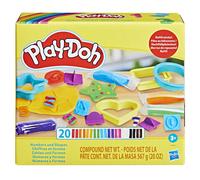 Play-Doh Numbers and Shapes Playset with 17 Tools & 20 Compound Sticks Back to School Classroom Supplies Kids Arts & Crafts Preschool Toy