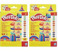 Play-Doh Pack de 12 L'imagination en fête, Coffret de pâte à modeler, Activité manuelle et Jeux créatifs pour enfants, Kit créatif Play-Doh avec accessoires, Activité manuelle, Dès 4 ans