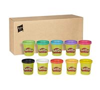 Hasbro- Play-Doh Pasta Modellabile, Set di Plastilina Creativa da 10 Vasetti di Diversi Colori, Idea Regalo per Bambini e Bambine dai 2 Anni in Su