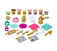 Play-Doh - Pasticcini Dorati, playset con 9 vasetti di pasta da modellare incluso il color oro