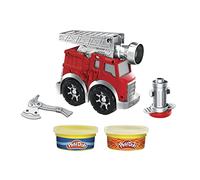 Play-Doh Playset Camion dei Pompieri Wheels, per Bambini dai 3 Anni in su, con 2 barattoli di Composto modellabile atossico