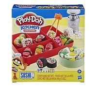 Play-Doh - Sushi (playset con 9 vasetti di Pasta da Modellare e bento Box, Linea