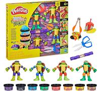 PLAY-DOH TARTARUGHE NINJA TMNT Cowabunga 4 figure Playset Hasbro G0556 Playdoh