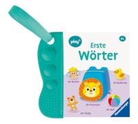Ravensburger Play+ flip&pop: Erste Wörter (Mein allererstes Beißbuch), Baby-Buch ab 6 Monate: Mein allererstes Beißbuch