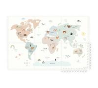 Play&Go Tappeto Gioco Puzzle EEVAA 120x180 Worldmap