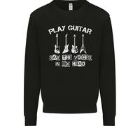 Play Guitar Dì Voci Nella Mia Testa Felpa Jumper Uomo
