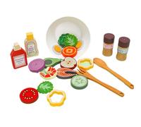 Play insalata di - cucina per bambini finge, giocattolo da taglio del cibo | Set di giochi di ruolo interattivo, attività ispirata per la creatività educativa delle abilità motorie, divertimento