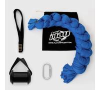 Play Juggling - Kit Attacco Trave + Tessuto Aereo Slim + Gancio Certificato + Moschettone Automatico per acrobatica Aerea e Discipline aeree, 100% Poliestere - Certificato (18 Metri - Blu)