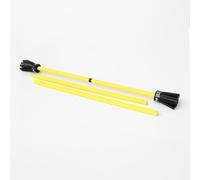 Play Juggling - Kit FLOWERSTICK Modello Tulip con Silicone per Giocoleria con Bacchette Incluse - Attrezzi da Giocoleria, Giochi per Imparare, Idea Regalo, Circo, Esercizi, Feste - Giallo