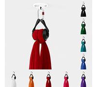 Play Juggling - Kit Piastra Soffitto + Tessuto Aereo con Gancio Certificato + Moschettone a Ghiera per acrobatica Aerea e Discipline aeree, 100% Poliestere - Certificato (8 Metri - Blu)