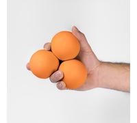 Play Juggling - Tris Palline da giocoliere per Giocoleria Modello MMX - Arancione UV, 135 g, 67 mm