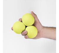 Play Juggling - Tris Palline da giocoliere per Giocoleria Modello MMX - Giallo UV, 135 g, 67 mm