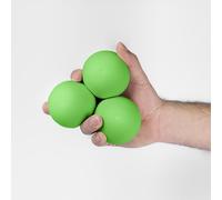 Play Juggling - Tris Palline da giocoliere per Giocoleria Modello MMX - Verde UV, 150 g, 70 mm