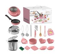 Play Kitchen Accessories - Toddlerz Cooking Utensil Learning System, Child Safe Realistic Activity Accessory Set, Educational Fine Motor Development Toy for Restaurant Role Play Home Use