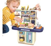 Play Kitchen Set - Kids Pretend Cooking Toys with Stove and Cookware Accessories, Realistic Interactive Kitchen Play, Pretend Food and Cooking Toys for Thanksing, Children's Day, givor Educational