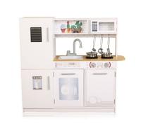 PLAY KITCHEN WITH 5PCS METAL COOKING SET AND 1PCS LED