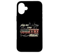 Play Me Some Country Music Festival Western Bandiera americana Custodia per iPhone 16 Plus