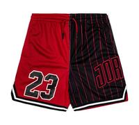Play Off Game Grade - Pantaloncini da scuola, colore: Rosso/Bianco