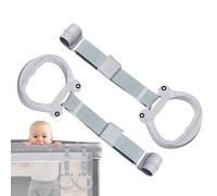 Play Pen Pull Anelli, anelli per Play Pen - 2x Ploypen Pull Rings Assistente a piedi,Giocattoli per esercizi, attività di sostentamento del letto di sicurezza per lo sviluppo delle competenze mot
