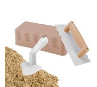 Play Sand Toys - Sand Pit Toys | Giochi da Spiaggia | Stampo in | Bastone Quadrato | Pazzo Triangolare | Multifunzionale | Modello di Mattone A Pala Educativa per Vacanze D