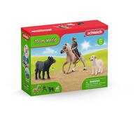 PLAY SET SCHLEICH Avventure di Equitazione Western, Multicolore, 6 parti, Età 3-8