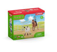 PLAY SET SCHLEICH Cowgirl Team Roping Fun, Multicolore, 9 parti, Età 3-8
