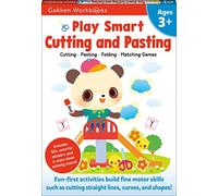 Play Smart Cutting and Pasting Age 3+: Preschool Activity Workbook with Stickers for Toddlers Ages 3, 4, 5: Build Strong Fine Motor Skills: Basic Scissor Skills (Full Color Pages)
